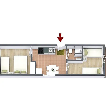 With Parking Space Pisak, Omis - 16239 * 피사크