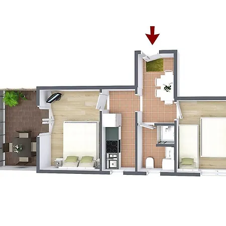 With Parking Space Pisak, Omis - 16239 Daire *