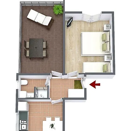 Apartment With Parking Space Pisak, Omis - 16239 *