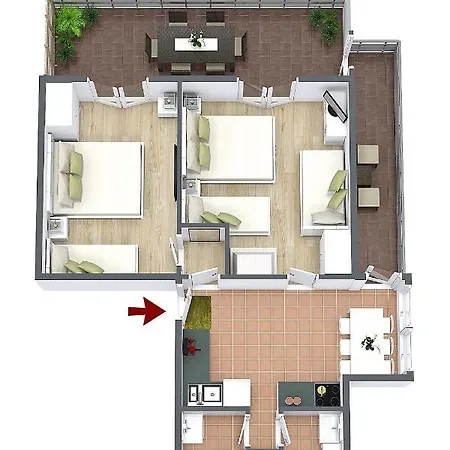 Apartment With Parking Space Pisak, Omis - 16239 *