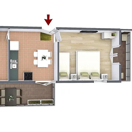 Apartment With Parking Space Pisak, Omis - 16239 *